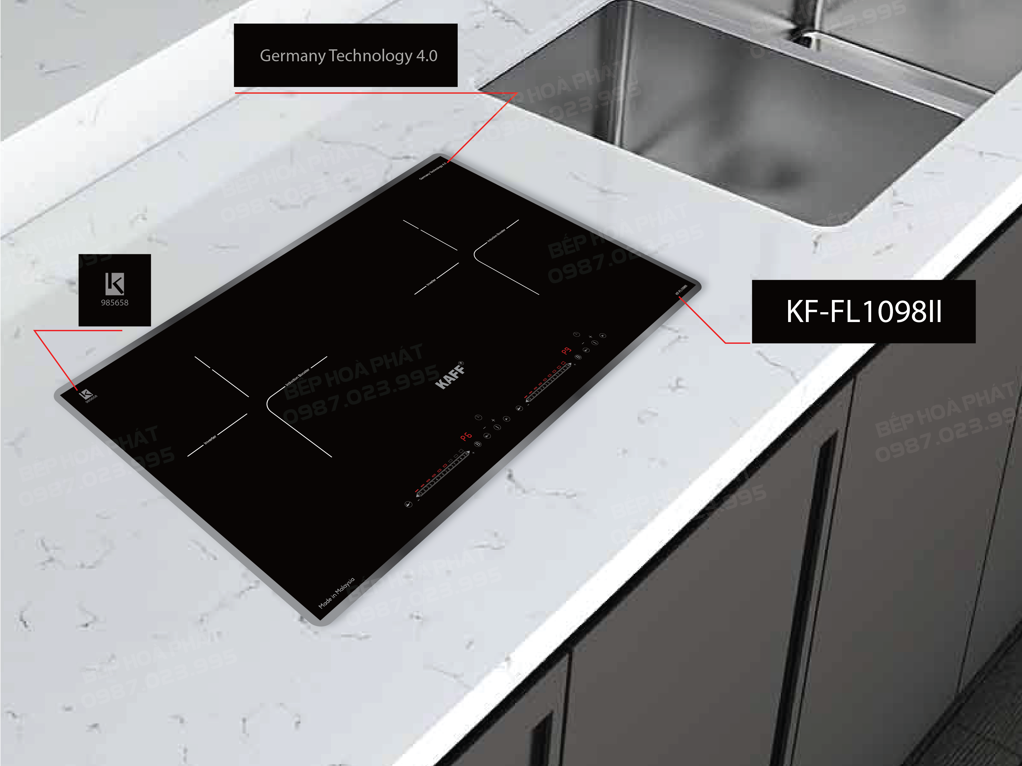 BẾP TỪ ĐÔI KAFF KF-FL1098II ( New 2021)
