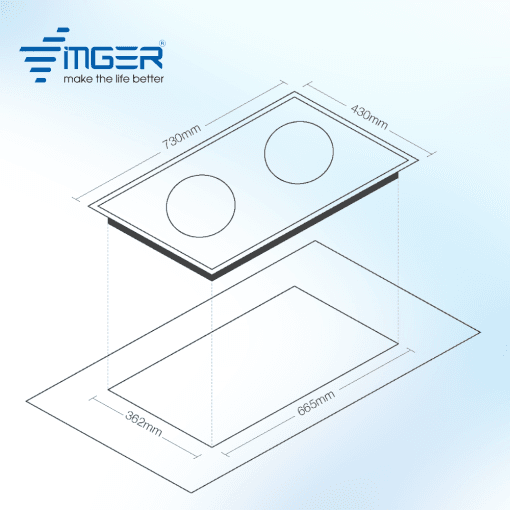 BẾP TỪ ĐÔI VINGER VG-286 MEC