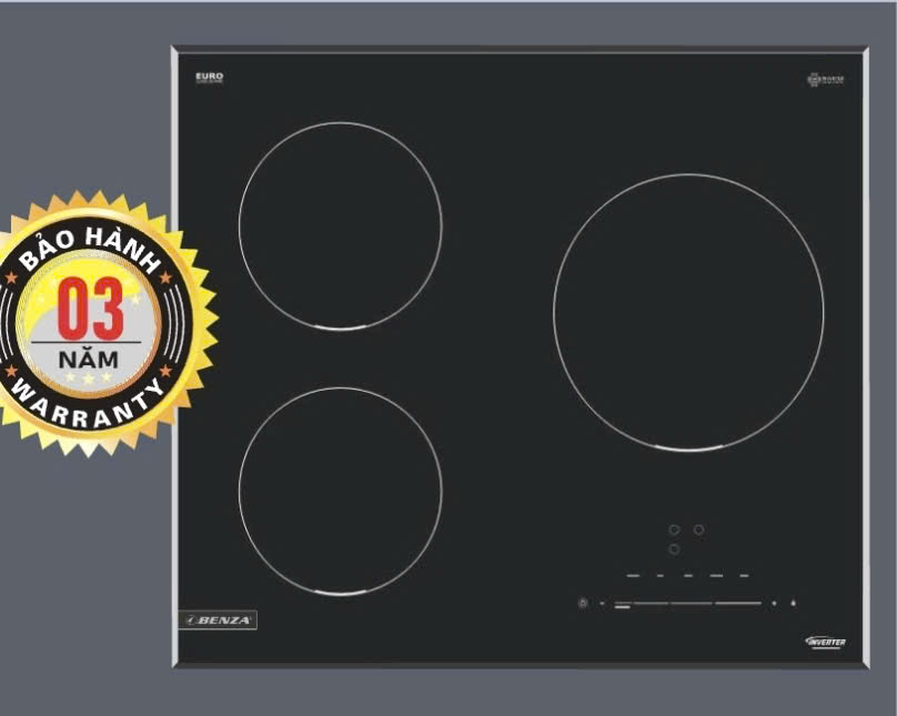 Bếp từ 3 vùng nấu Benza Bz-383SI