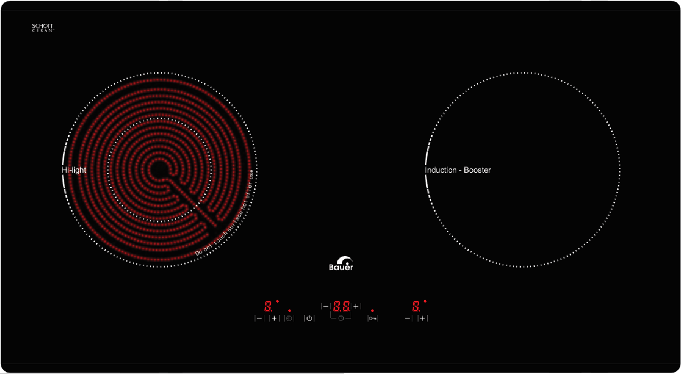 Bếp điện từ đôi Bauer BE 62SE
