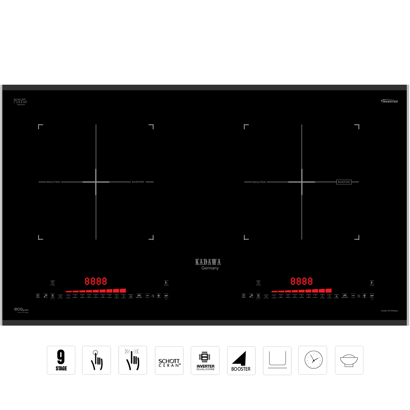 Bếp từ đôi Kadawa KW-999Plus