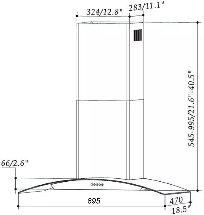 Máy hút mùi Eurogold EUH02390