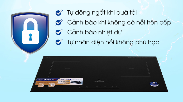 Bếp từ đôi Bluestone ICB-6833