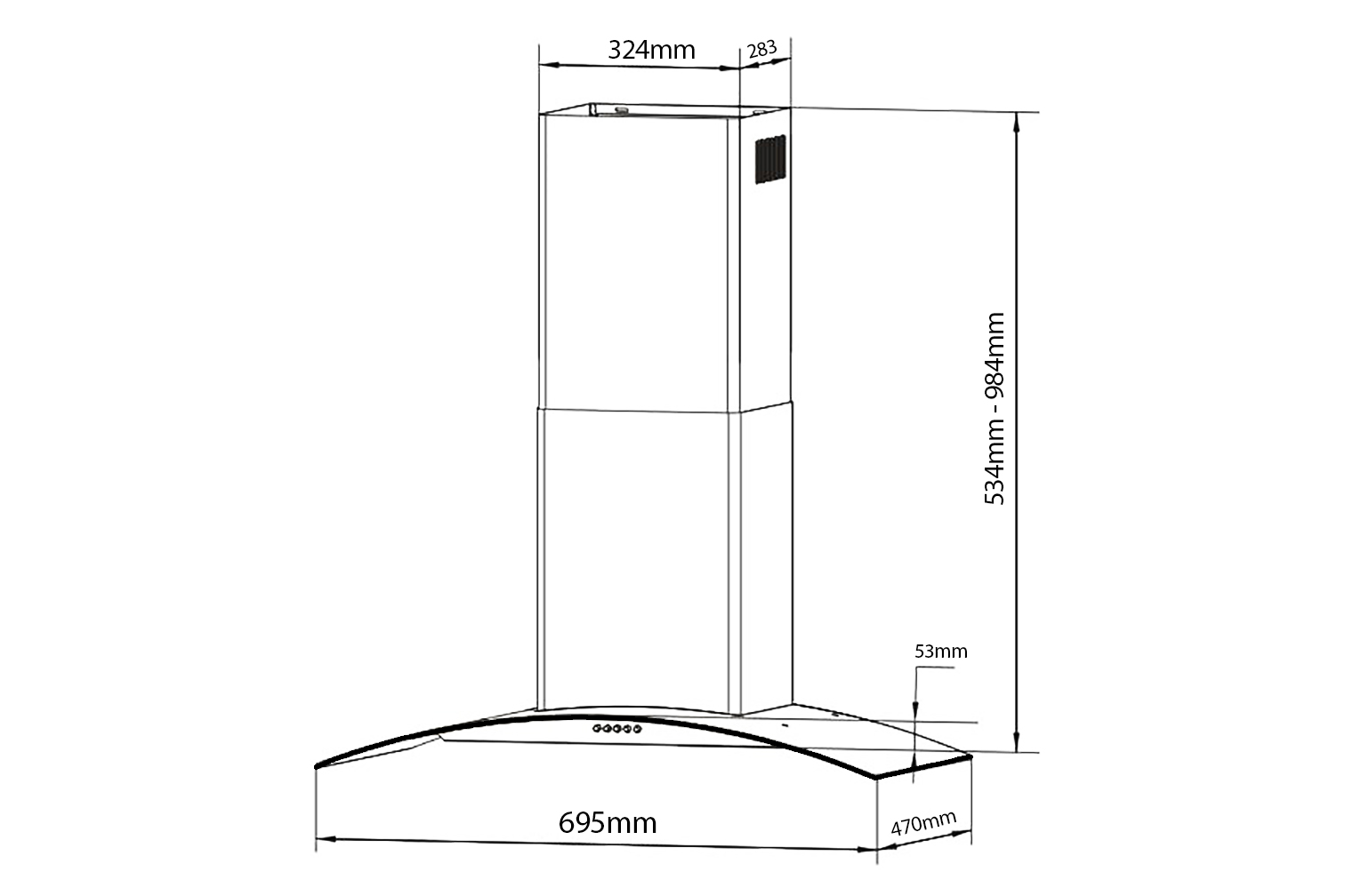 Máy hút mùi Blueger 7000MM