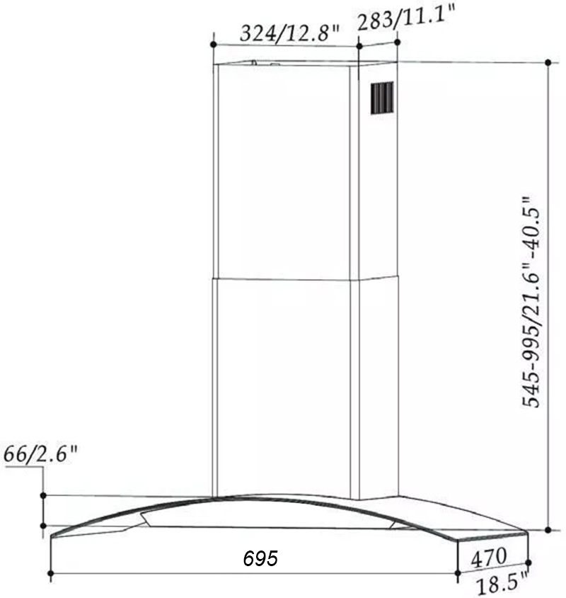 Máy hút mùi Eurogold EUH02170