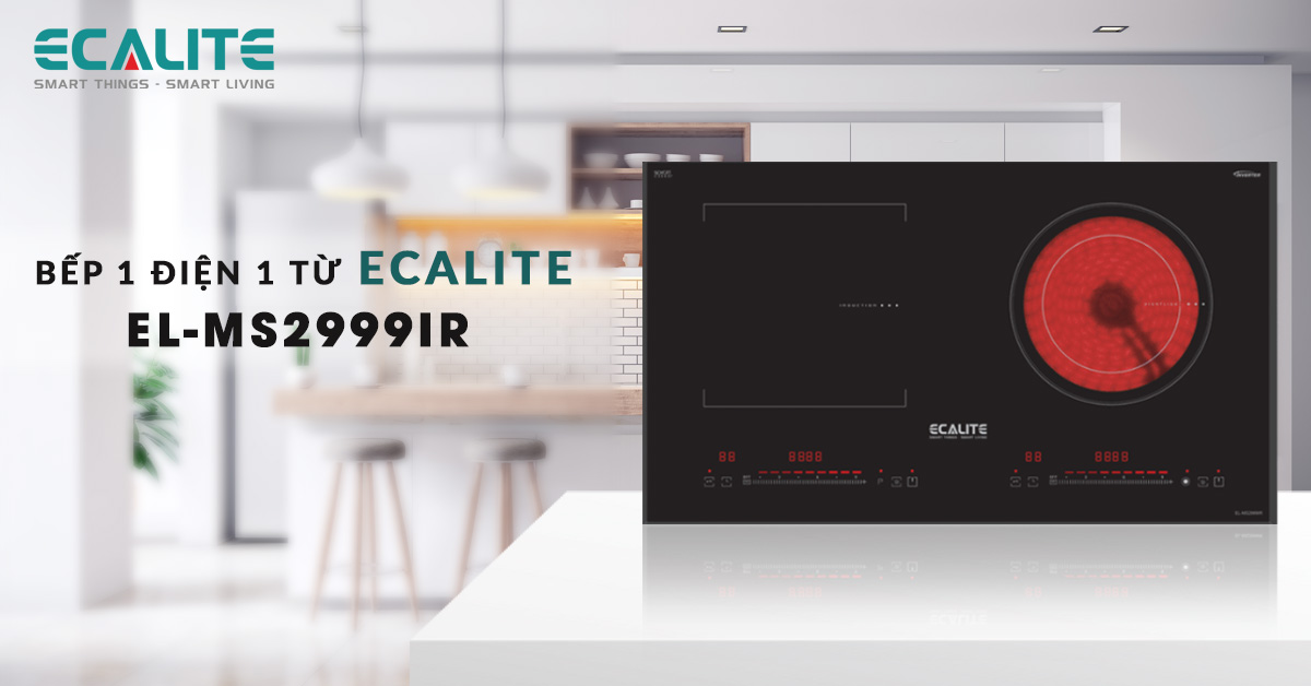 Bếp 1 điện 1 từ Ecalite EL-MS2999IR