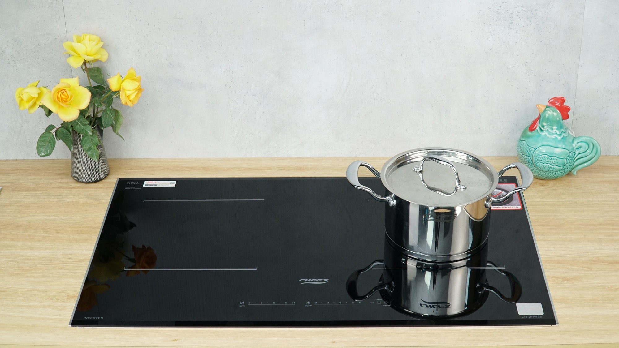 Bếp từ đôi Chefs EH-DIH836
