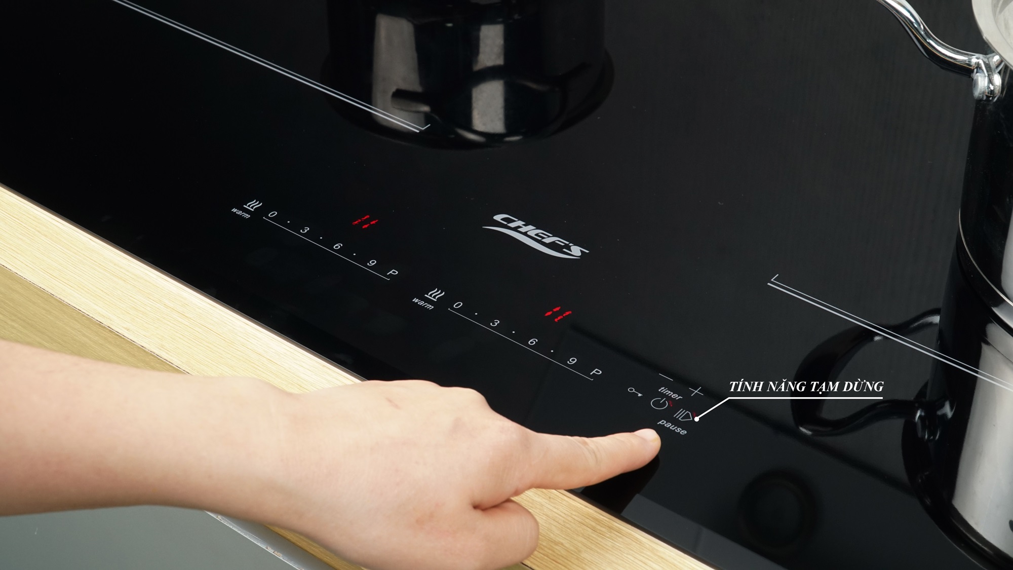 Bếp từ đôi Chefs EH-DIH836