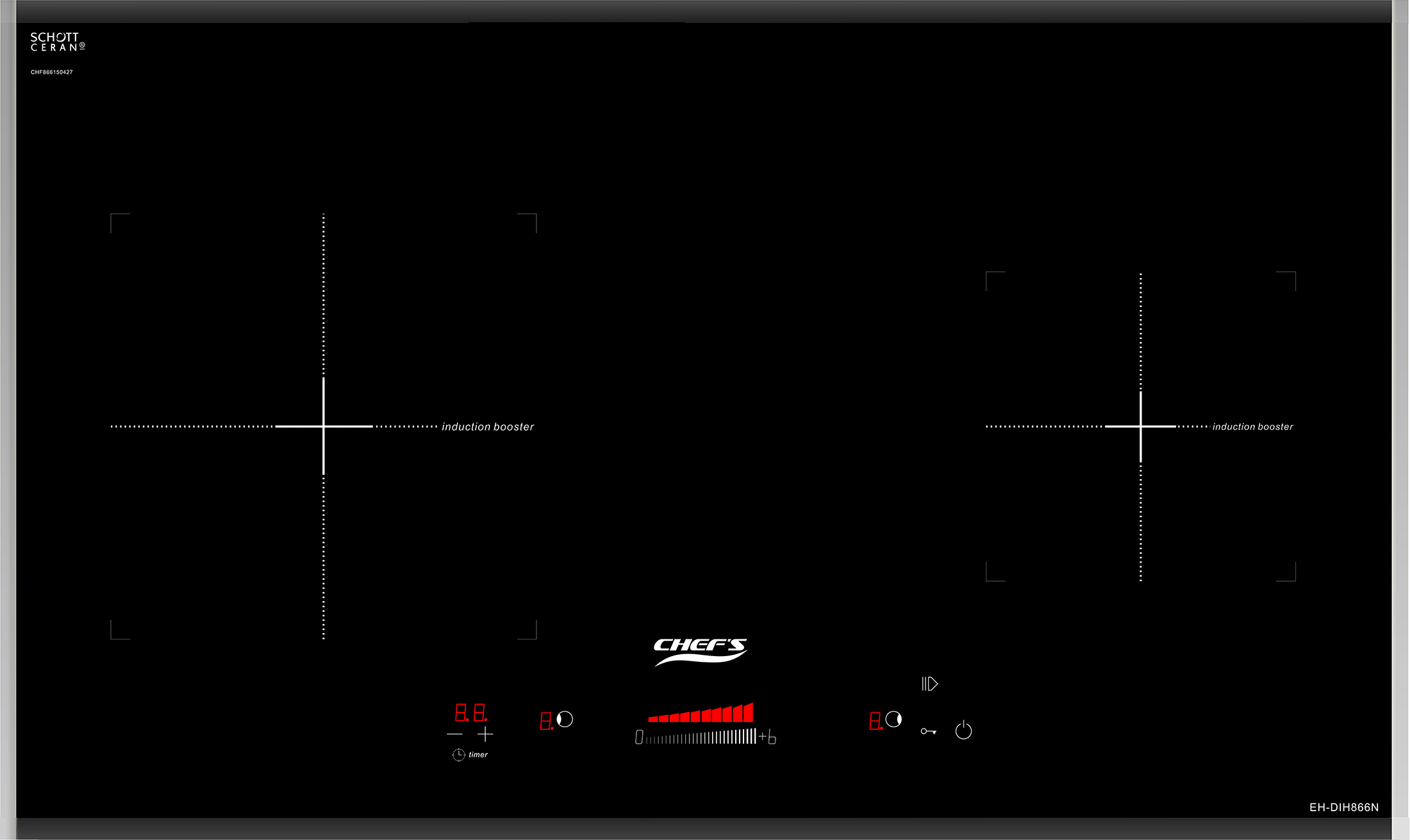 Bếp từ đôi Chefs EH-DIH866N