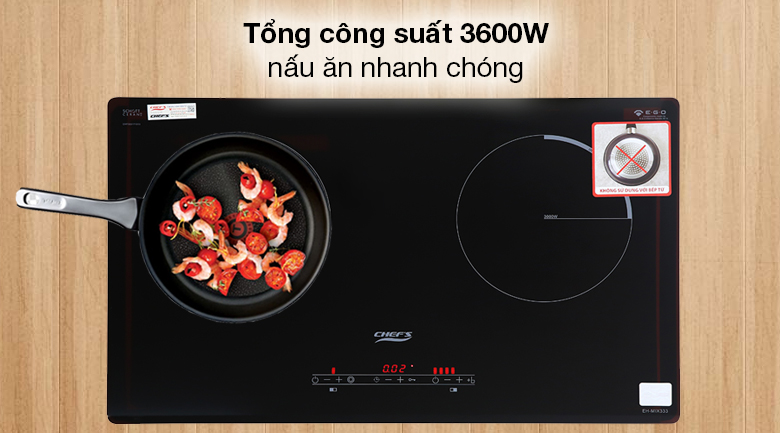 Bếp điện từ Chefs EH MIX333 có tiết kiệm điện không?