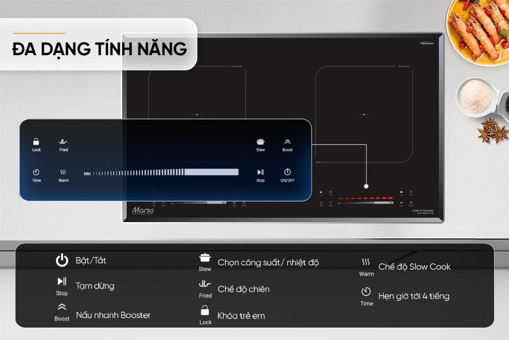 Bếp Đôi Điện Từ Sunhouse MaMa MMB82152-TMC có tốt không?