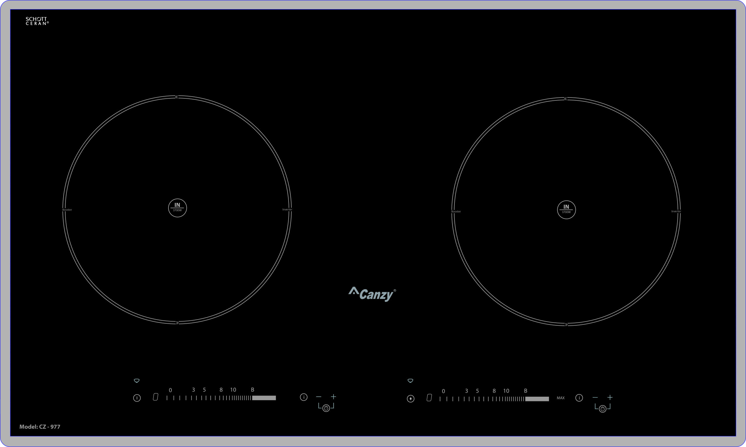 Bếp từ cao cấp Canzy CZ 977