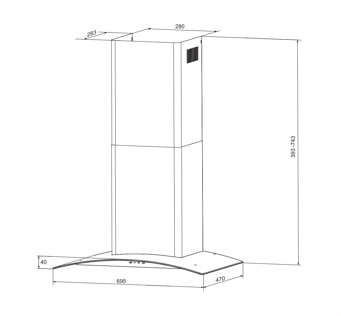 Máy hút mùi Emberton EB - 1010S