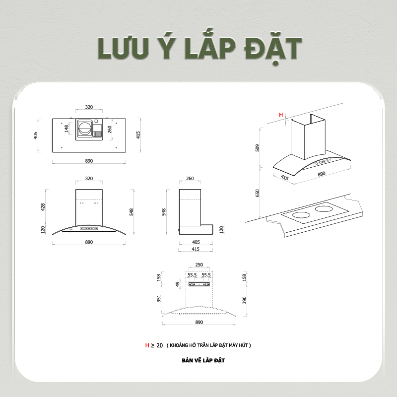 Máy hút mùi Enic C15