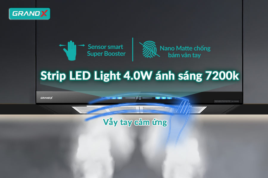 Máy hút mùi Grandx GX H70F85B