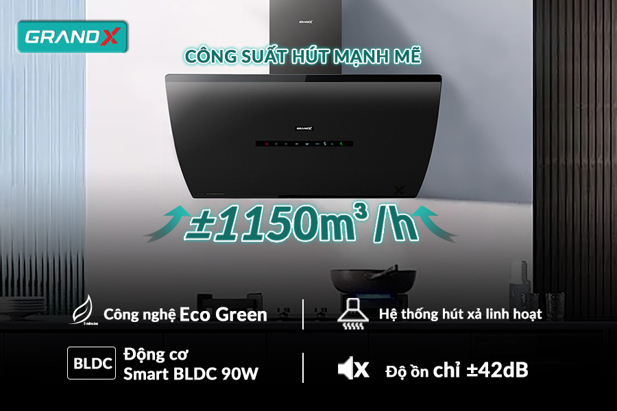 Máy húy mùi Grandx GX H90F87G/ GX H90S87B