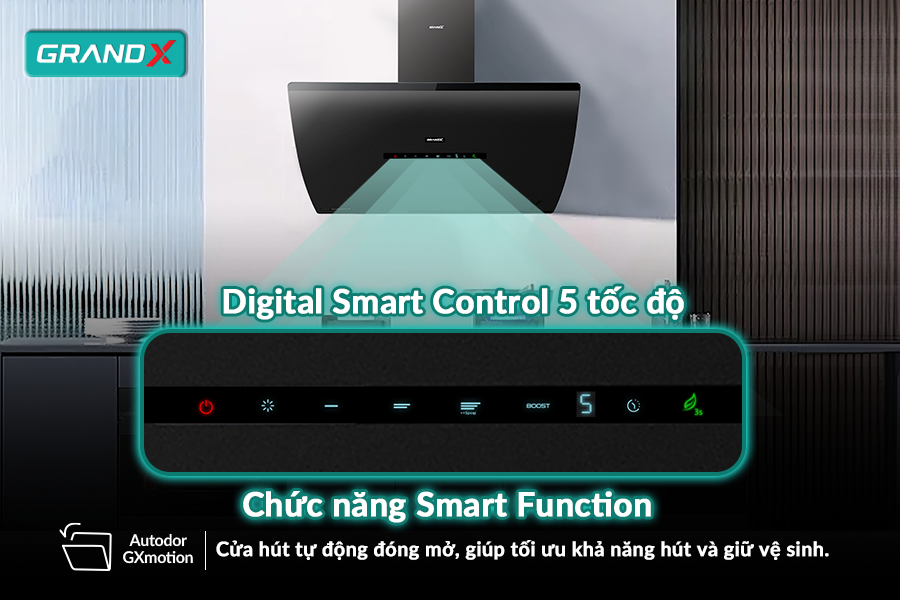 Máy hút mùi Grandx GX H70F87G / GX H70S87B