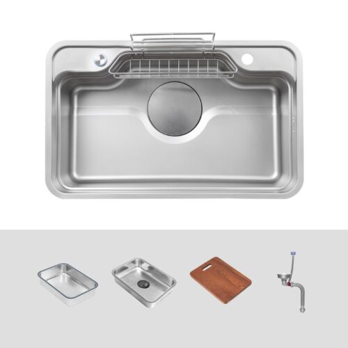 Chậu rửa bát 1 hố Kluger KF7848FS-S78 Plus