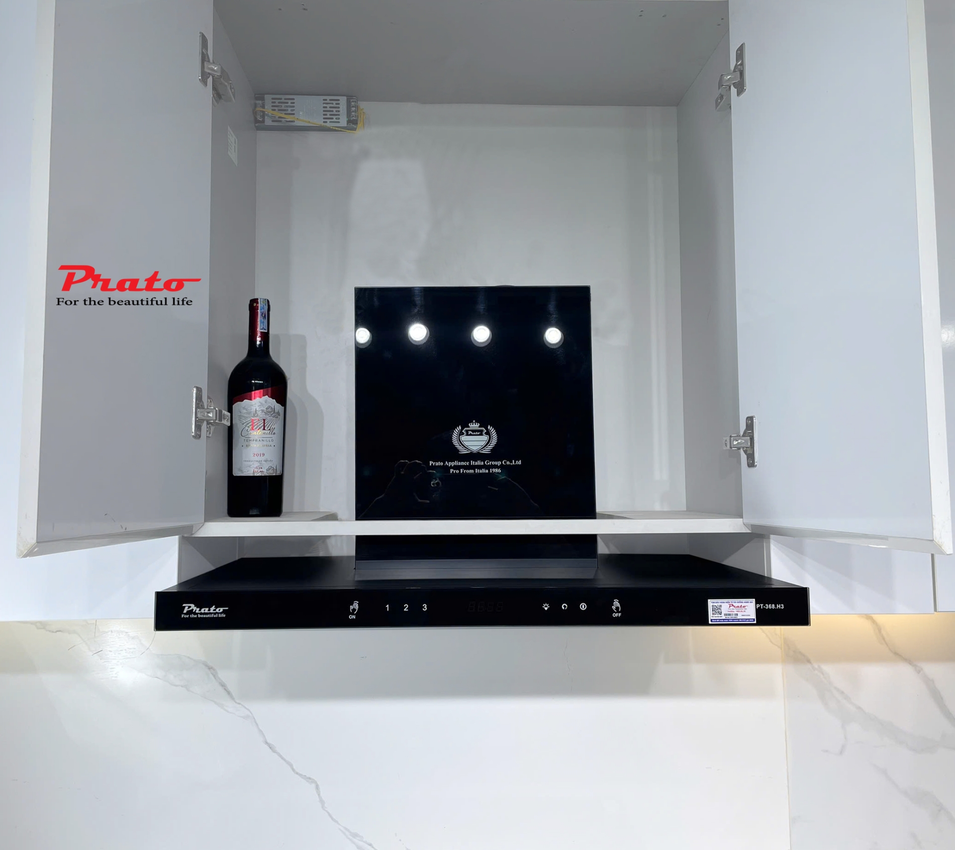 Máy hút mùi Prato chữ T Model PT-368.H3