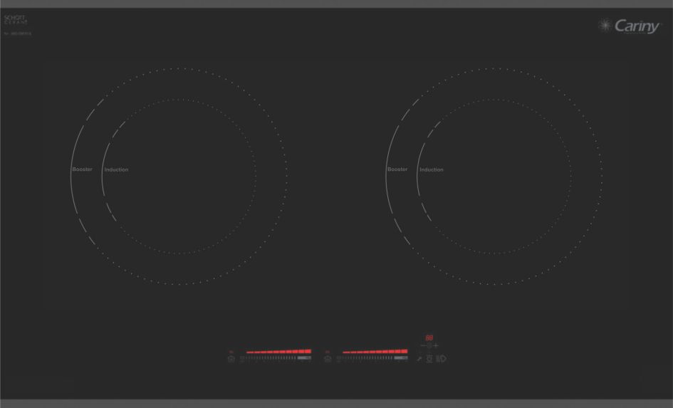 Bếp từ 2 vùng nấu CARINY C2AI-7645LITE