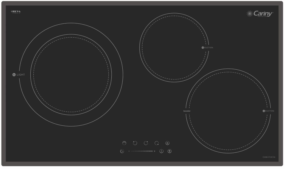 Bếp điện từ 3 vùng nấu CARINY C3AI-653B2A