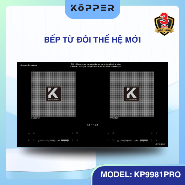 Bếp Từ Đôi KP9981 PRO – Công Nghệ Đức CóTiết Kiệm Điện Và An Toàn Tuyệt Đối Không?