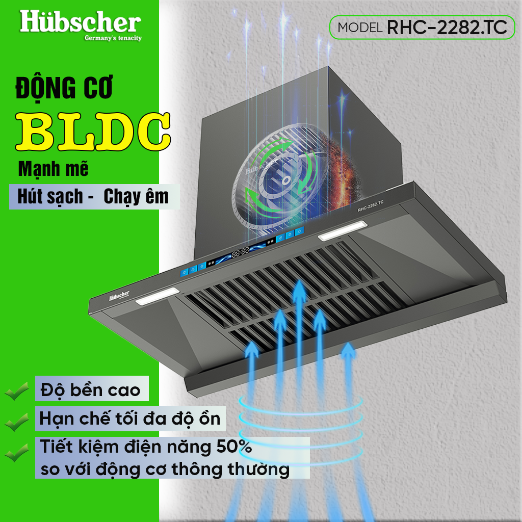 Máy hút mùi Hubscher model RHC-2282.TC