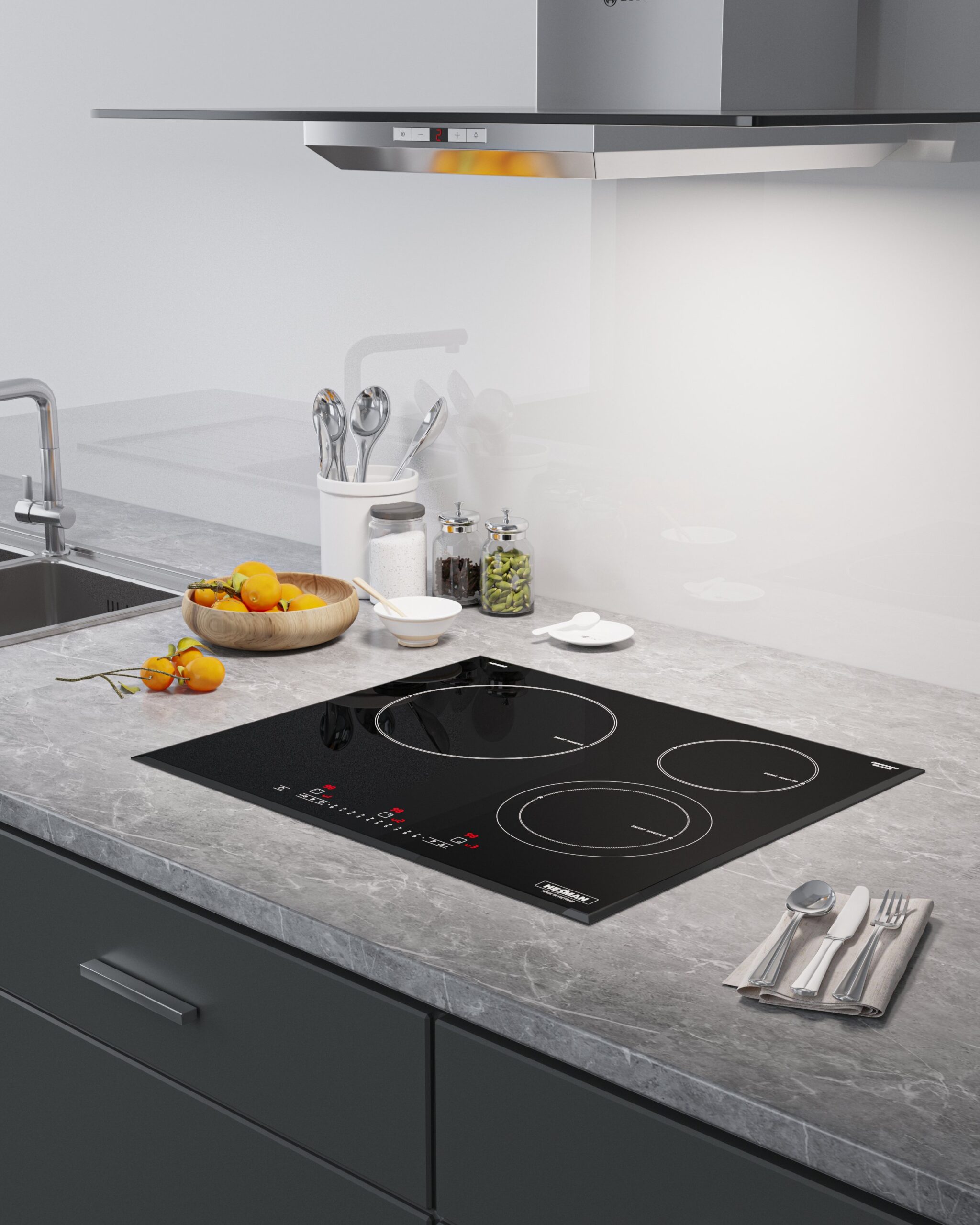 Bếp từ 3 vùng nấu Hesman -HB1300