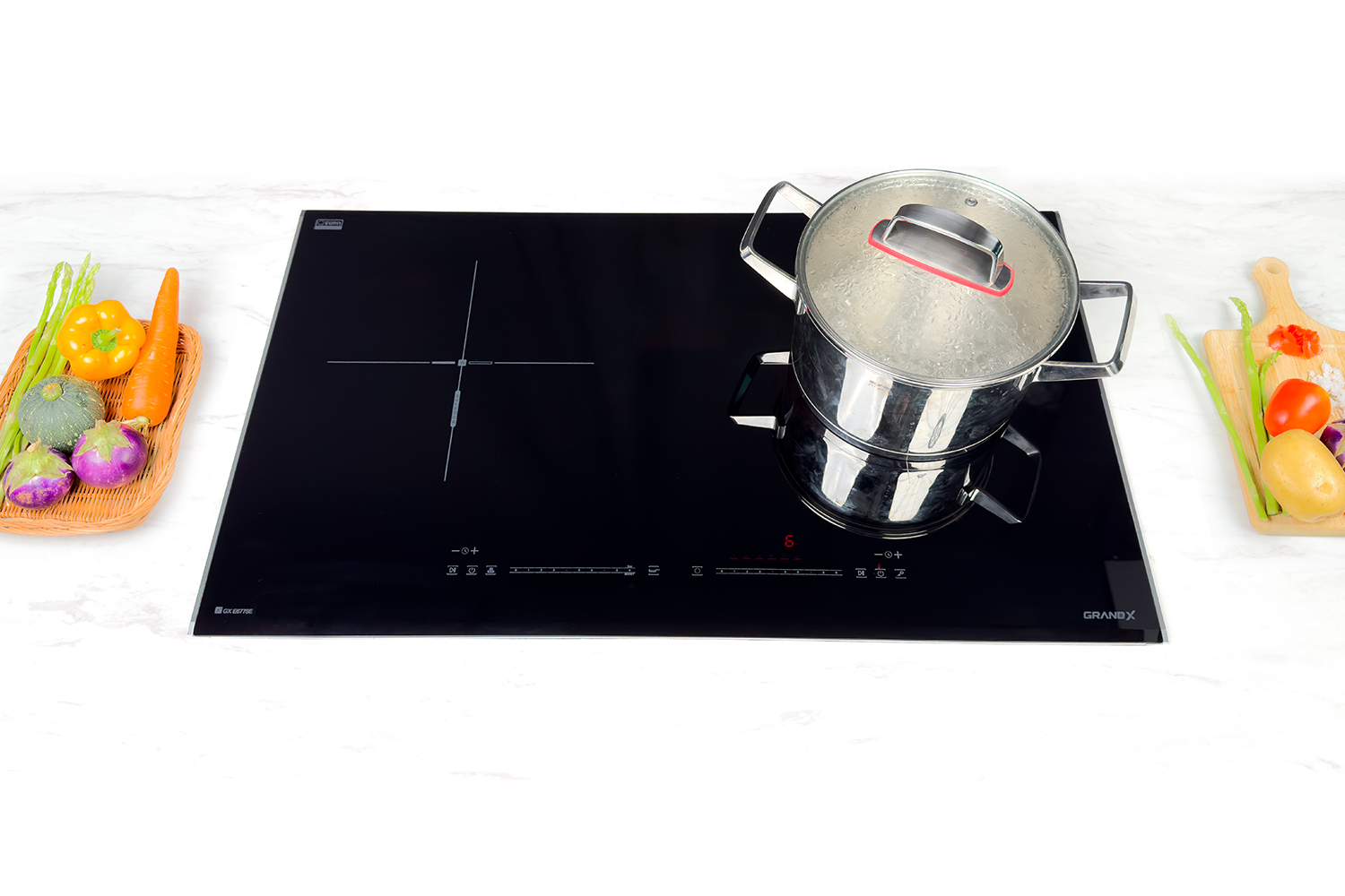 Bếp từ hồng ngoại 1 từ 1 hồng ngoại Grandx GX E677SE