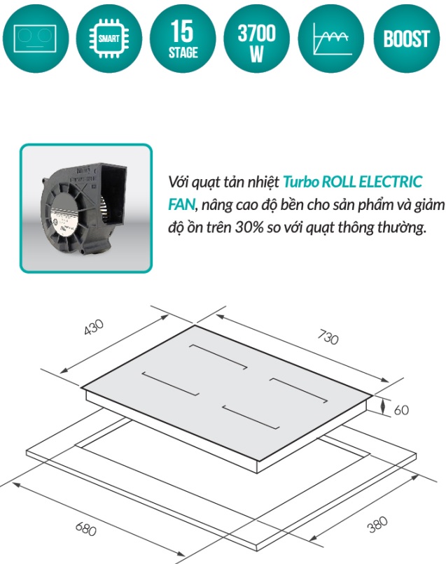 Bếp từ đôi Grandx GX IP856Pro