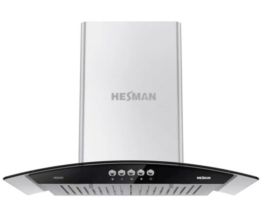 Hút mùi kính cong Hesman HO3101 đỉnh cao công nghệ hút mùi