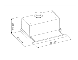 Hút mùi tủ âm Hesman HO3103