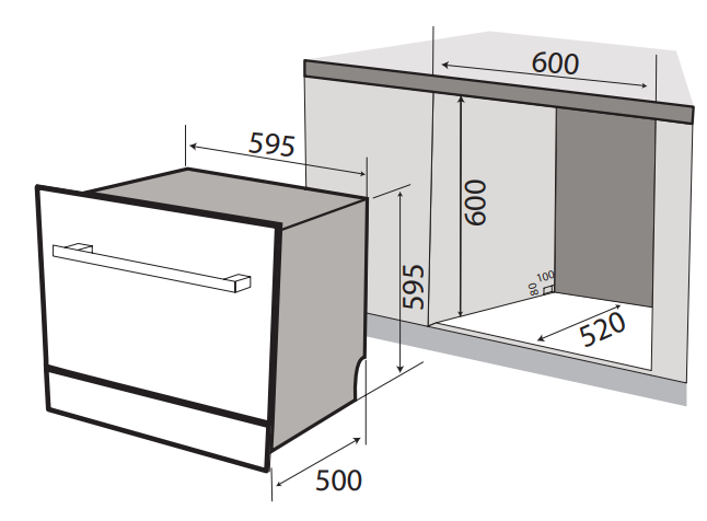 Máy rửa bát 10 bộ KAFF KF-BIV810S