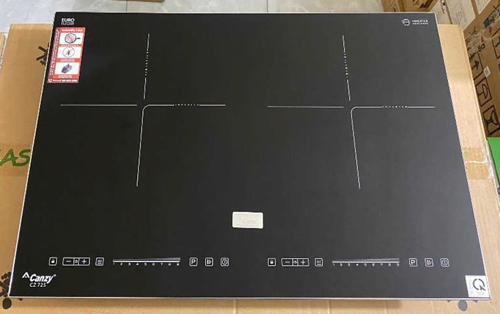 Bếp từ đôi Canzy CZ-PM605X thiết kế gọn gàng, hiệu suất đun nấu mạnh mẽ và công nghệ thông minh vượt trội