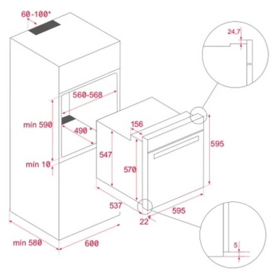 Lò nướng kết hợp hấp Teka HLB 84 VG