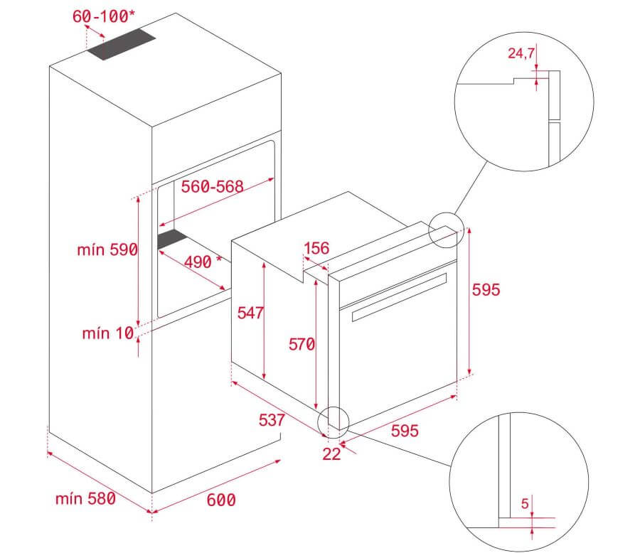 Lò nướng Teka HLB 8415 BK